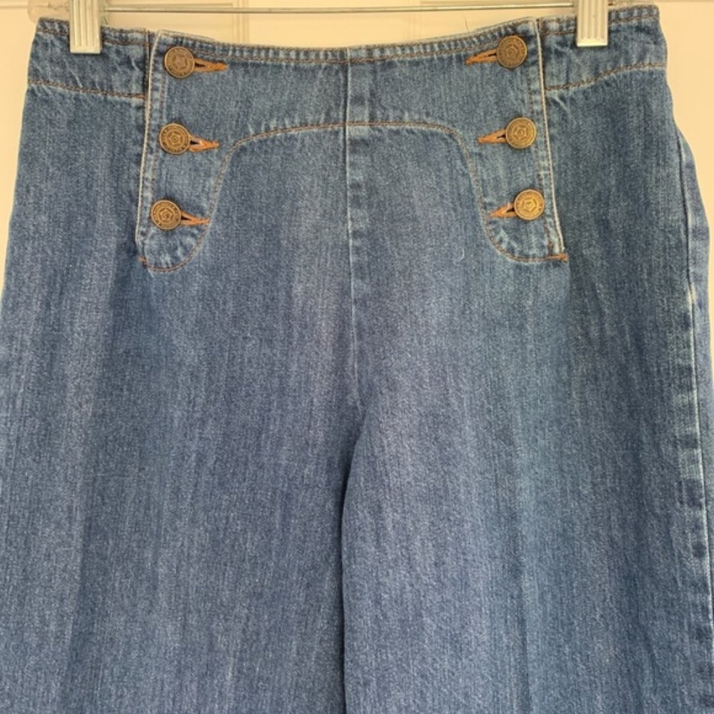 Vintage For Joseph Button Front Sailor Jeans - image 3
